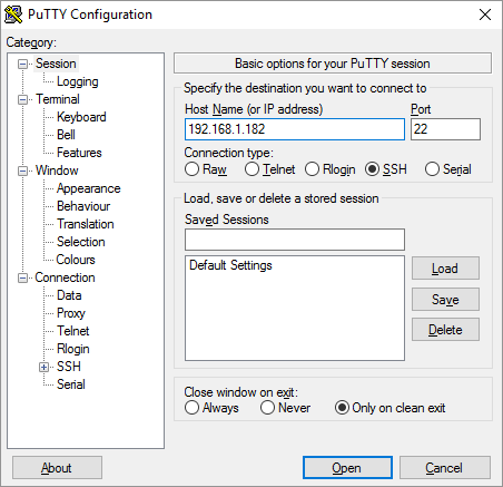 SSH into your Pi